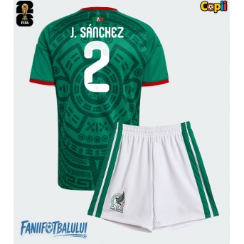 Mexic Jorge Sanchez #2 Echipament de Fotbal Replică Mondial 2026 Copii Acasa (+ Șorturi)